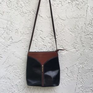 Vera Pelle crossbody leather purse from Italy.Bag